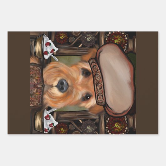 AIREDALE TERRIER INPAKPAPIER VEL (Voorkant 3)