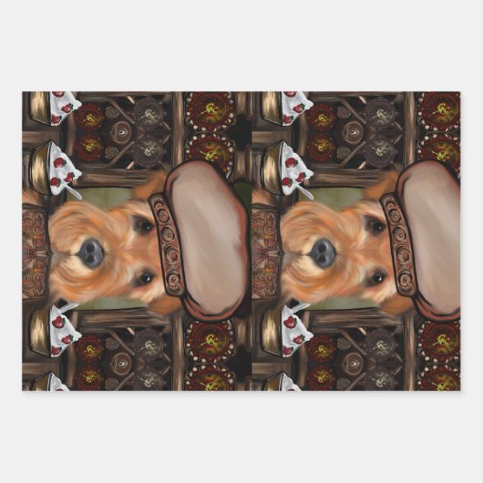 AIREDALE TERRIER INPAKPAPIER VEL (Voorkant 2)