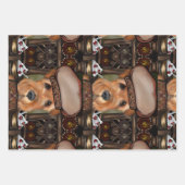 AIREDALE TERRIER INPAKPAPIER VEL (Voorkant)