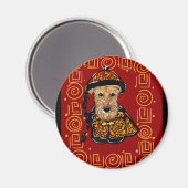 Airedale Terrier Jaar van de Hond Magneet (Voorkant / Achterkant)