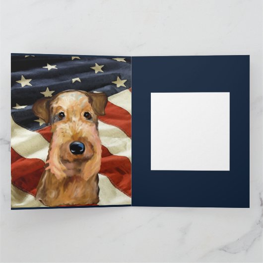 AIREDALE TERRIER KAART (Binnen)