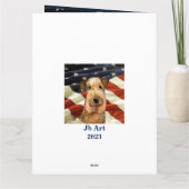 AIREDALE TERRIER KAART (Achterkant)