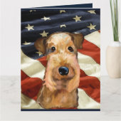 AIREDALE TERRIER KAART (Voorkant)