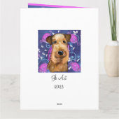 AIREDALE TERRIËR KAART (Achterkant)