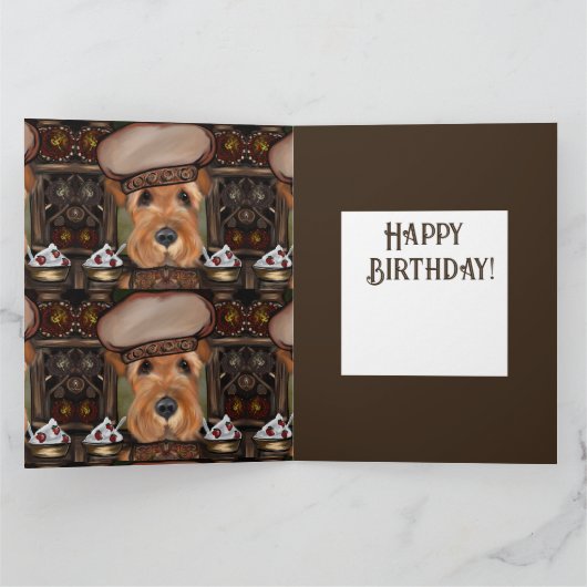 AIREDALE TERRIER KAART (Binnen)