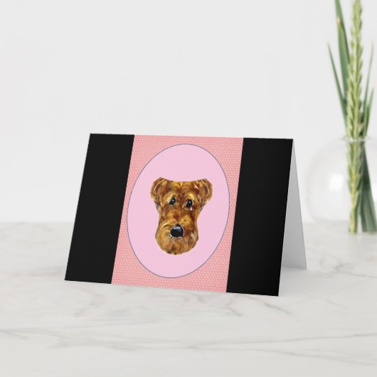 AIREDALE TERRIËR KAART (Voorkant)