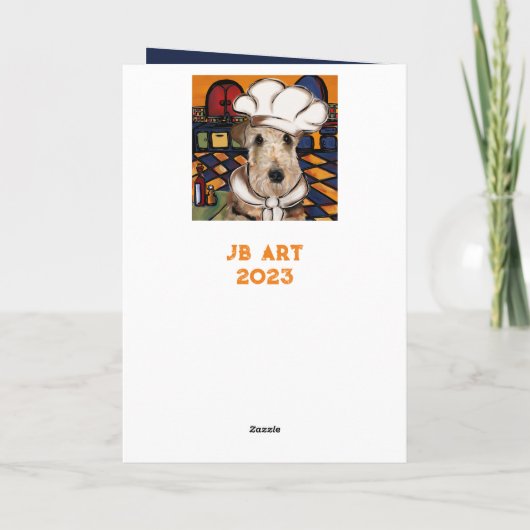 AIREDALE TERRIER KAART (Achterkant)