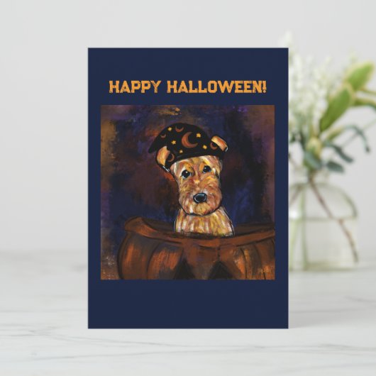 AIREDALE TERRIER KAART (Staand voorkant)