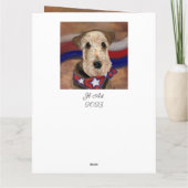 AIREDALE TERRIER KAART (Achterkant)