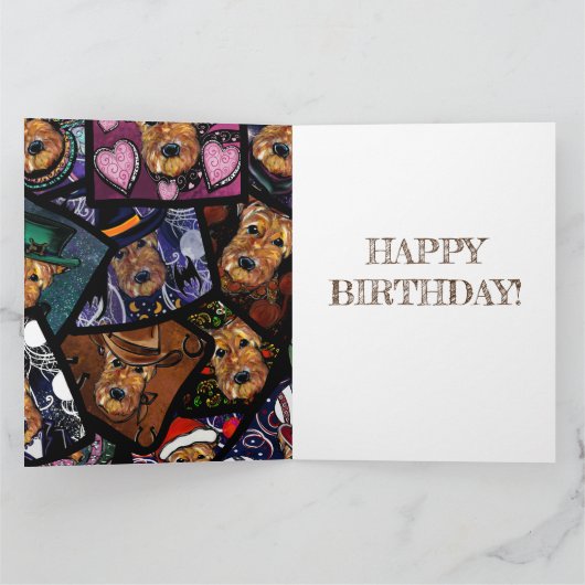 AIREDALE TERRIËR KAART (Binnen)