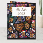 AIREDALE TERRIËR KAART (Achterkant)