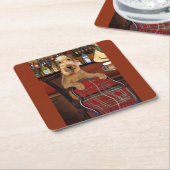 Airedale Terrier Kartonnen Onderzetters (Schuin)