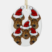 AIREDALE TERRIER KERAMISCH ORNAMENT (Rechts)