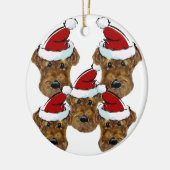 AIREDALE TERRIER KERAMISCH ORNAMENT (Links)