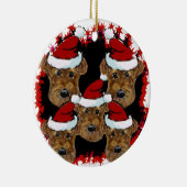 AIREDALE TERRIER KERAMISCH ORNAMENT (Rechts)