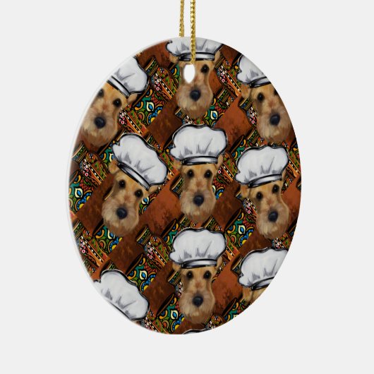 Airedale Terrier Keramisch Ornament (Rechts)