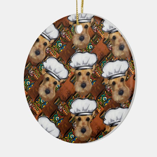 Airedale Terrier Keramisch Ornament (Links)