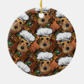 Airedale Terrier Keramisch Ornament (Achterkant)