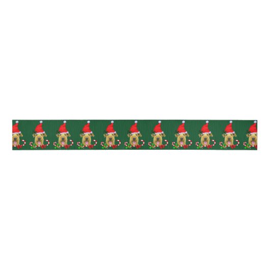 Airedale Terrier kerst Merry Grosgrain Lint (Voorkant)
