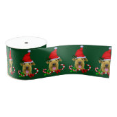 Airedale Terrier kerst Merry Grosgrain Lint (Spoel)