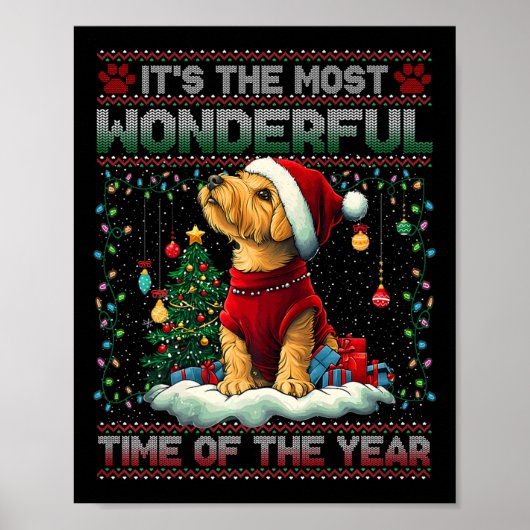 Airedale Terrier Kerstboom Decoraties Hond Lo (Voorkant)
