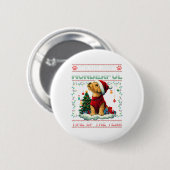 Airedale Terrier Kerstboom Decoraties Hond Lo Ronde Button 5,7 Cm (Voorkant /achterkant)