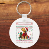 Airedale Terrier Kerstboom Decoraties Hond Lo Sleutelhanger (Voorkant)
