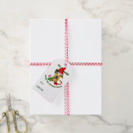 Airedale Terrier-kerstcadeaus Cadeaulabel