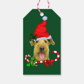 Airedale Terrier-kerstcadeaus Cadeaulabel (Achterkant)