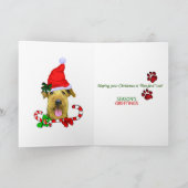 Airedale Terrier-kerstcadeaus Feestdagen Kaart (Binnen)