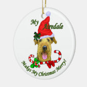Airedale Terrier Kerstcadeaus Ornament (Links)