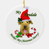 Airedale Terrier Kerstcadeaus Ornament (Achterkant)