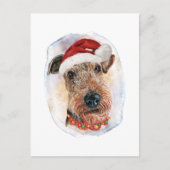 Airedale Terrier-kerstcadeaus voor liefhebbers van Feestdagenkaart (Voorkant)