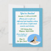 Airedale Terrier Kerstdale Deer Kaart (Achterkant)