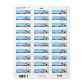 Airedale Terrier kerstdale Mail Labels (Full Sheet)