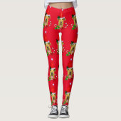 Airedale Terrier Kerstmis Leggings (Voorkant)