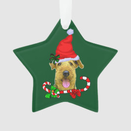 Airedale Terrier Kerstmis Ornament