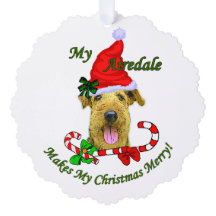 Airedale Terrier Kerstmis