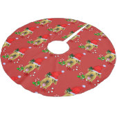 Airedale Terrier Kerstmis Prettig Kerstboom Rok (Gekanteld)