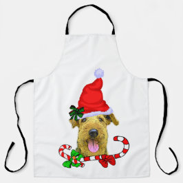 Airedale Terrier Kerstmis Schort