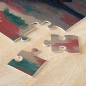 Airedale Terrier Kerstmuts Kerstpret Fun Kunst Legpuzzel (Zijkant)