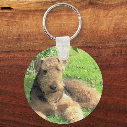 Airedale Terrier Keychain (Voorkant)