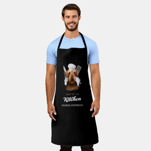 Airedale Terrier King of the Kitchen Cooking Dog Schort (Gedragen)