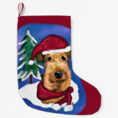Airedale terriër kleine kerstsok (Voorkant)