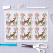 Airedale Terrier Kleurrijke Pastel Gelukkige Verja Tissuepapier (Craft)