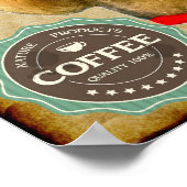 Airedale Terrier Koffie Club Poster (Hoek)