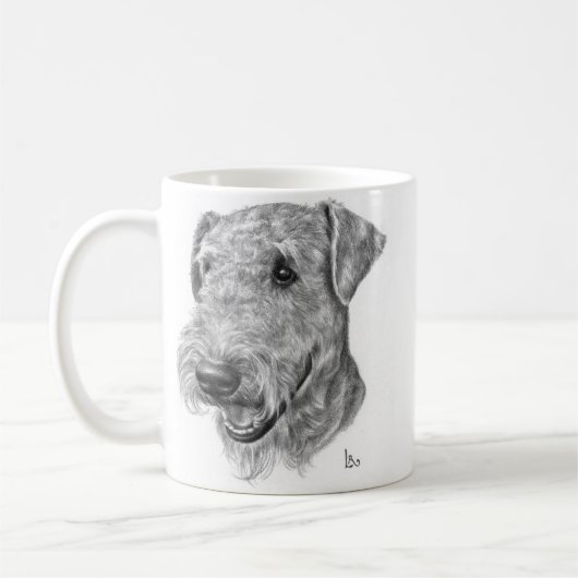 Airedale Terrier Koffiemok (Links)