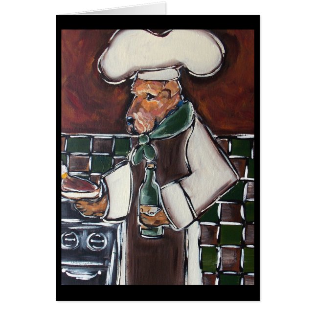 AIREDALE TERRIËR KOK (Voorkant)