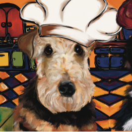 Airedale Terrier Korte Tafelloper