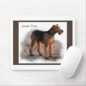 Airedale Terrier Kunstcadeaus Muismat (Met muis)